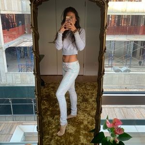 Paige marbled pink jeans